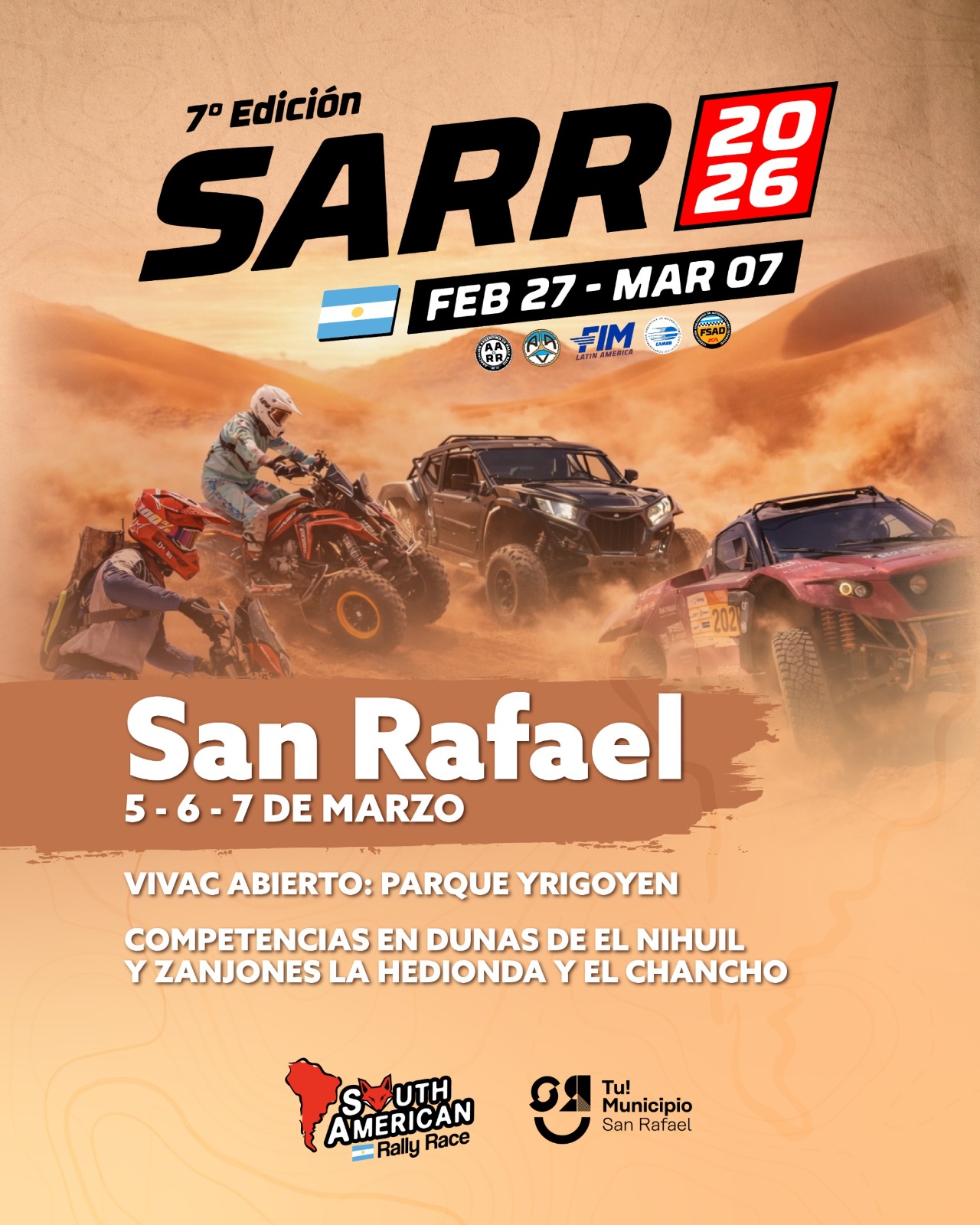 San Rafael vivirá tres días a pura adrenalina con el Rally Raid